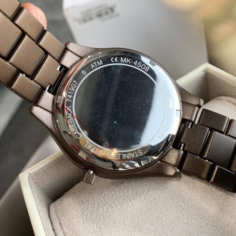 代購Michael Kors手錶 新品MK手錶 大直徑女生腕錶 鑲鑽時尚百搭鋼鏈錶 休閒通勤女錶MK4508 MK452-細節圖9