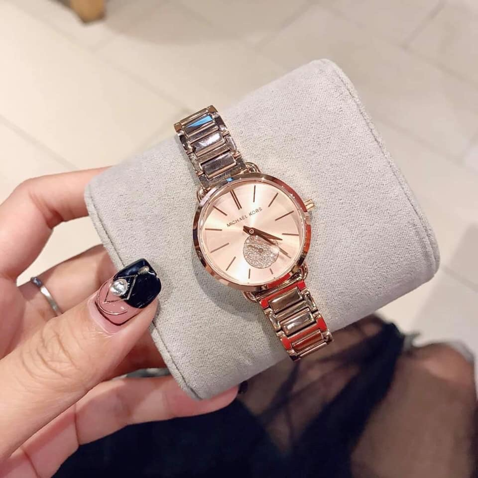 代購MICHAEL KORS手錶 新品MK手錶女生 MK3839玫瑰金色鋼鏈錶 小直徑時尚女錶 商務通勤百搭女生腕錶-細節圖7