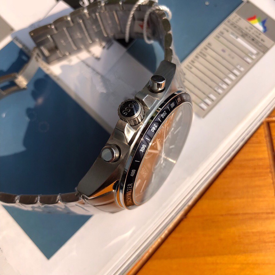 代購HUGO BOSS手錶 三眼計時日曆鋼鏈錶 六針防水石英錶 大直徑時尚潮流男生腕錶 商務休閒通勤男錶 學生手錶-細節圖7