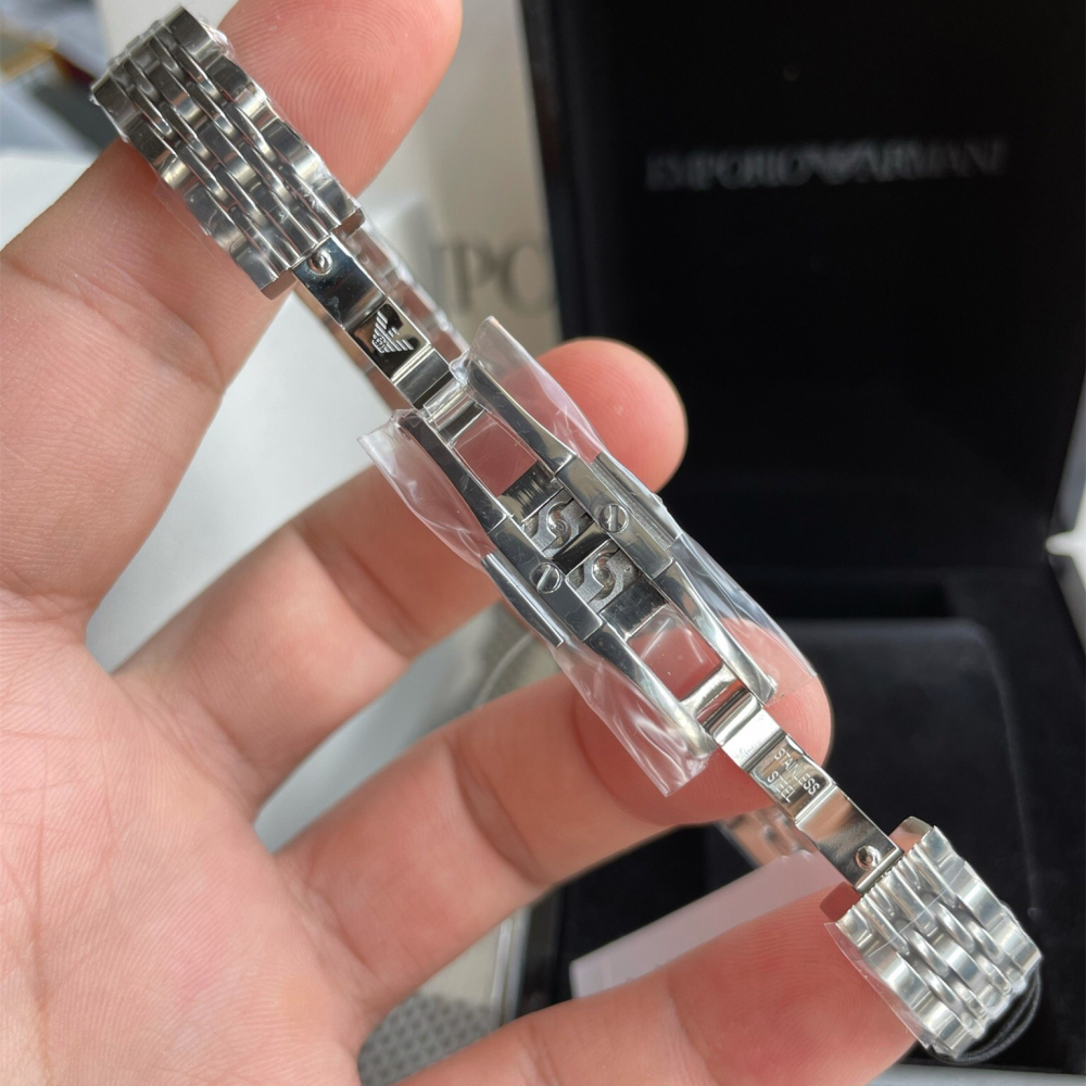 Armani手錶女生 新品阿曼尼手錶AR11405 AR11406 方形鑲鑽石英錶 玫瑰金色鋼鏈女錶 氣質時尚百搭女生腕-細節圖10
