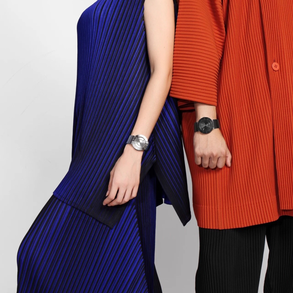 ISSEY MIYAKE手錶 簡約時尚無指針鋼鏈錶 中性男女通用款情侶手錶 TO系列商務休閒男錶女錶 防水石英錶-細節圖5