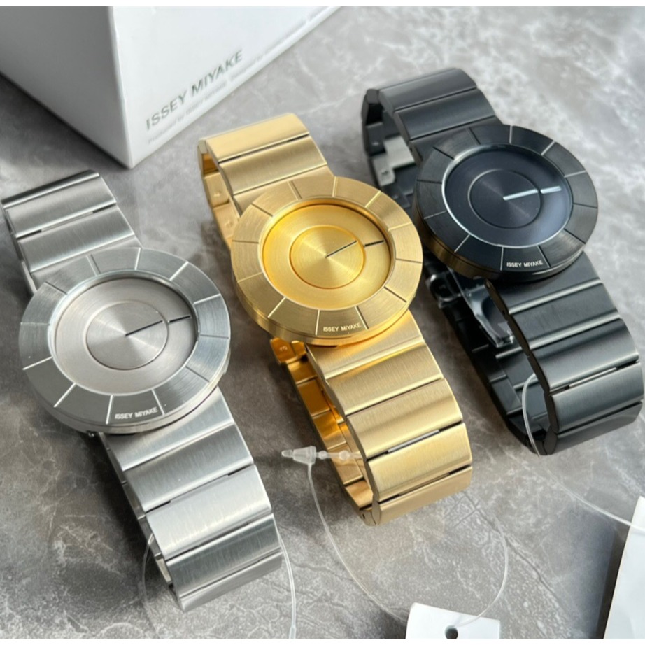 ISSEY MIYAKE手錶 簡約時尚無指針鋼鏈錶 中性男女通用款情侶手錶 TO系列商務休閒男錶女錶 防水石英錶-細節圖8
