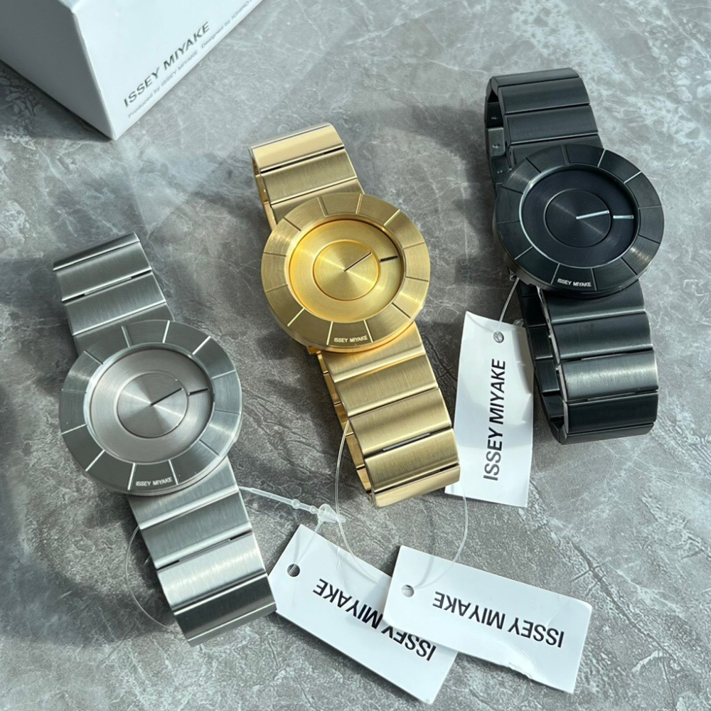 ISSEY MIYAKE手錶 簡約時尚無指針鋼鏈錶 中性男女通用款情侶手錶 TO系列商務休閒男錶女錶 防水石英錶-細節圖9