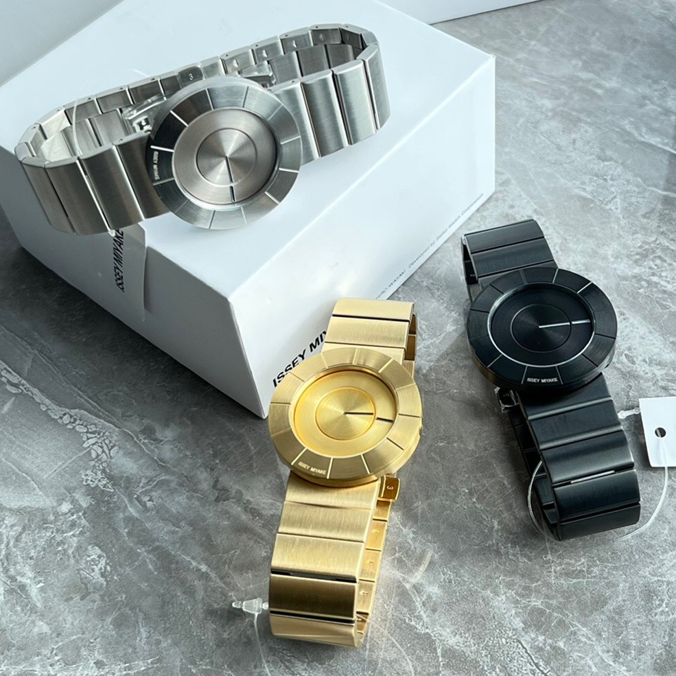 ISSEY MIYAKE手錶 簡約時尚無指針鋼鏈錶 中性男女通用款情侶手錶 TO系列商務休閒男錶女錶 防水石英錶-細節圖10