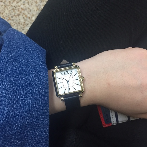 代購Marc Jacobs手錶 MK手錶女生 馬克手錶 方形皮帶錶 時尚潮流簡約石英錶MJ1437 女生腕錶-細節圖4