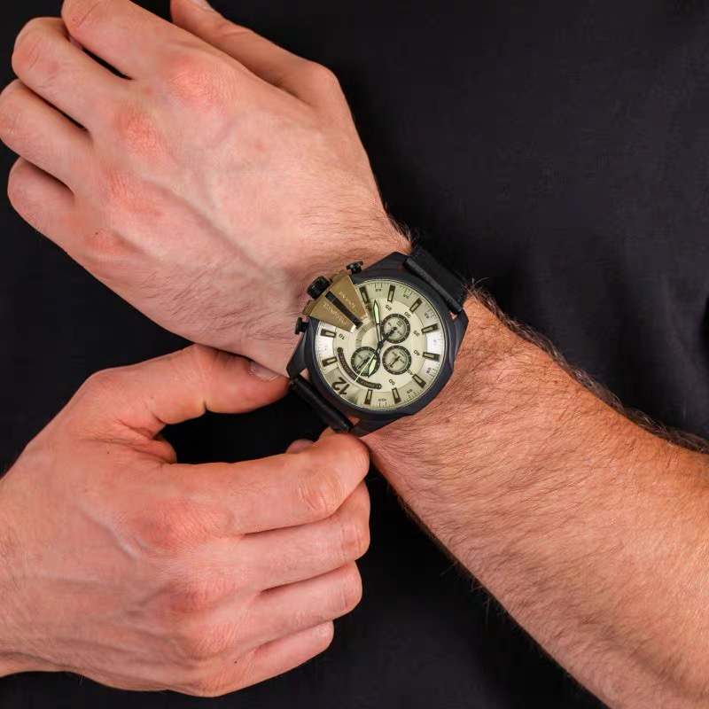 DIESEL迪賽手錶男 大直徑51mm男士腕錶 商務時尚男錶 歐美風休閒運動腕錶男 潮流百搭超酷防水石英錶DZ4495-細節圖3