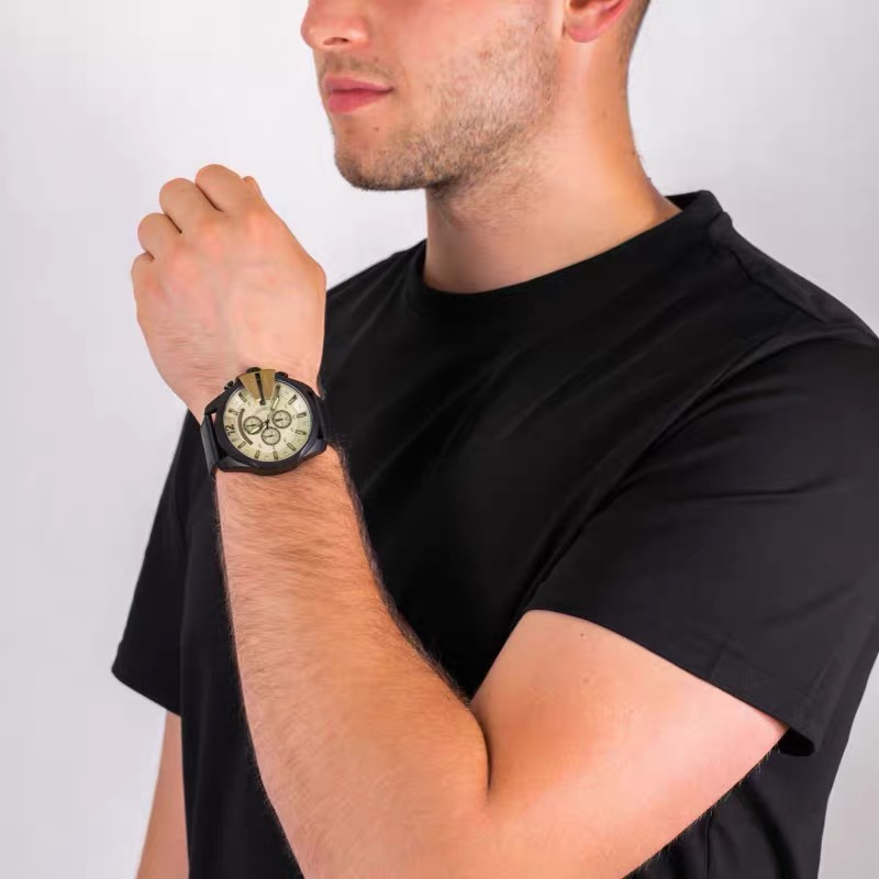 DIESEL迪賽手錶男 大直徑51mm男士腕錶 商務時尚男錶 歐美風休閒運動腕錶男 潮流百搭超酷防水石英錶DZ4495-細節圖4