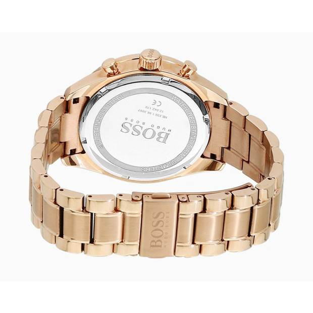 Hugo Boss手錶 三眼計時日曆石英錶 大直徑商務通勤男錶 男生石英錶 休閒運動腕錶 時尚潮流防水手錶男-細節圖8