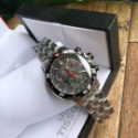 Tissot天梭手錶男生 運動系列不鏽鋼鏈石英錶 防水200m潛水錶三眼計時日曆男錶T067.417.11.051.00-規格圖9