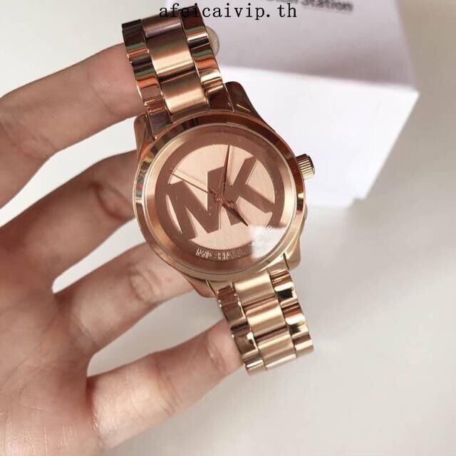 Michael Kors手錶 MK3334 MK手錶 大直徑手錶女 玫瑰金色鋼鏈石英錶 大LOGO設計 時尚潮流百搭女錶-細節圖6