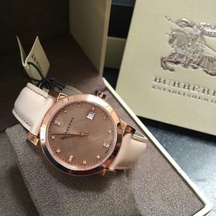 戰馬手錶 Burberry手錶 經典英倫休閒時尚女生石英錶 水鑽皮帶百搭潮流女錶 BU9131-細節圖6