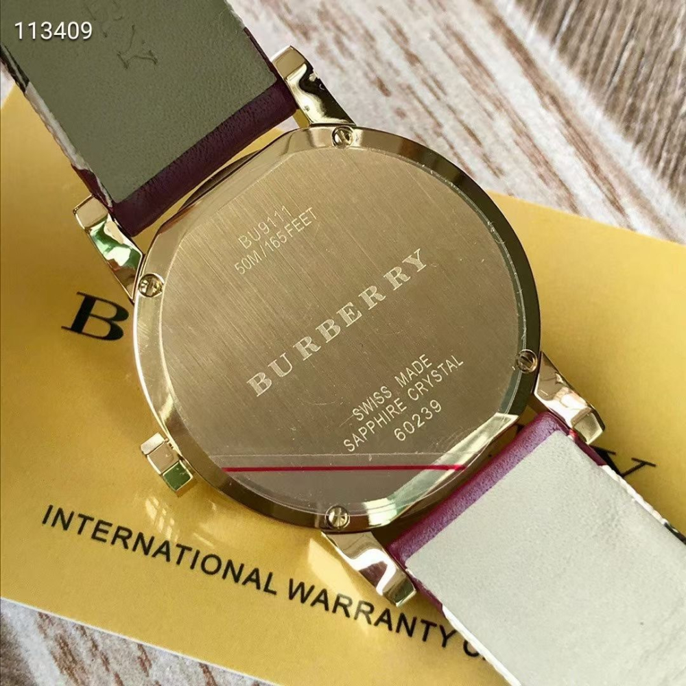 Burberry swiss made sapphire hotsell crystal 11455