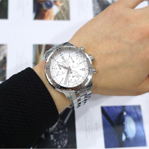 Tissot手錶 天梭男錶 PRS200 T067.417.11.031.01 經典銀色防水手錶 銀色三眼鋼鏈瑞士石英錶