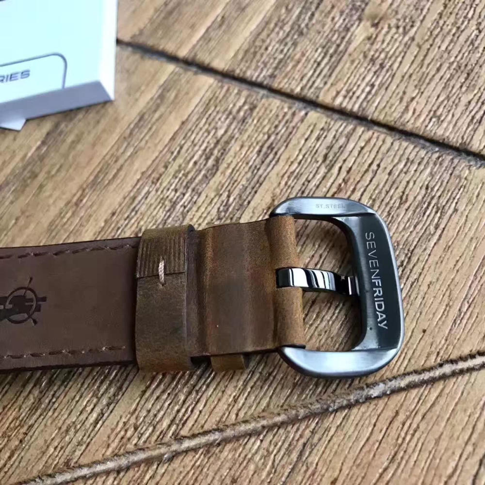 SEVENFRIDAY手錶男 七個星期五手錶 男士手錶 大直徑手錶男 真皮錶帶瑞士自動機械男士腕錶P2B/03-W-細節圖9