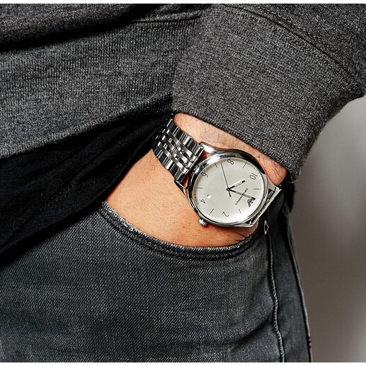 Armani手錶 阿曼尼手錶 時尚休閒男錶 男士手錶AR1893 AR1942 金色鋼鏈三眼計時手錶 石英錶 男士腕錶-細節圖8