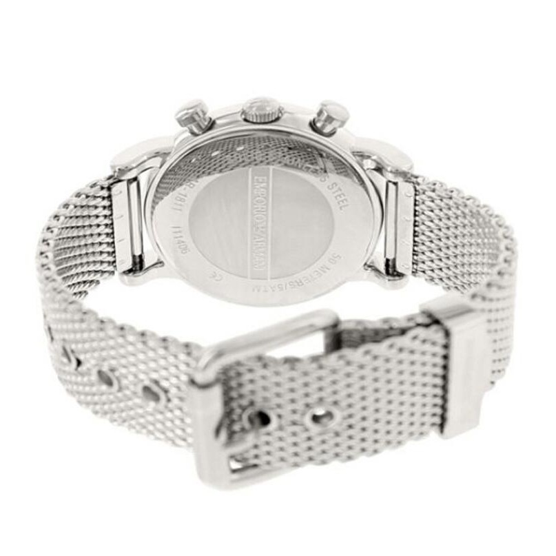 ARMANI手錶 阿曼尼手錶 男士商務休閒腕錶 三眼計時日曆鋼鏈時尚潮流石英錶AR1811 AR1979-細節圖11