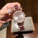 MICHAEL KORS手錶 時尚休閒女錶 酒紅色MK手錶 小直徑簡約時尚鑲鑽石英錶 MK6239 -規格圖7