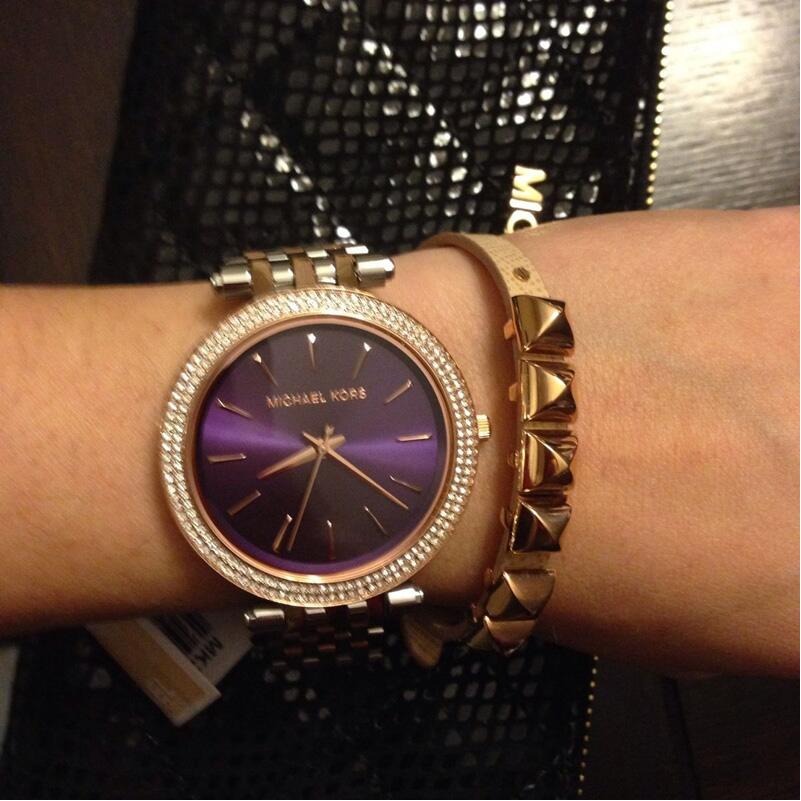 Michael Kors MK手錶 超薄鑲鑽不鏽鋼鏈玫瑰金色石英女錶MK3352 MK3353 MK3406 MK337-細節圖3
