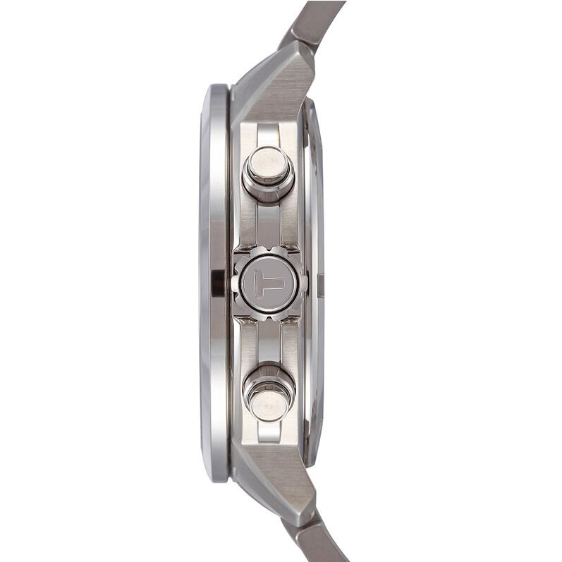 Tissot手錶天梭男錶 駿馳200系列運動防水石英錶 三眼計時日曆不鏽鋼鏈男士腕錶T055.417.11.057.00-細節圖8