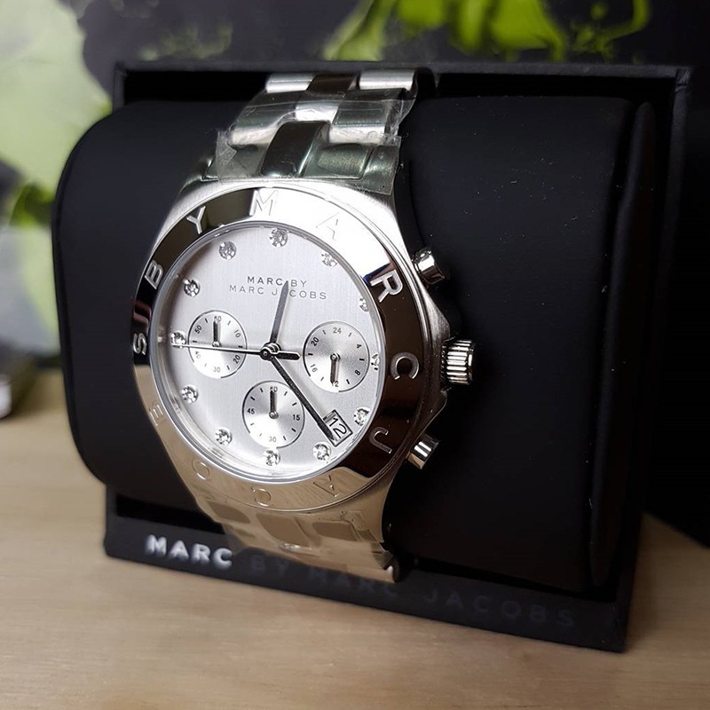 Marc By Marc Jacobs手錶 馬克MJ玫瑰金女錶 三眼鑲鑽不鏽鋼鏈石英錶 男女通用款情侶錶MBM3100 -細節圖6