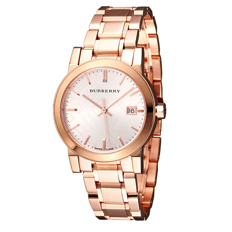 Burberry手錶 戰馬手錶 玫瑰金色鋼鏈時尚奢華女錶watch 34mm BU9104-細節圖3