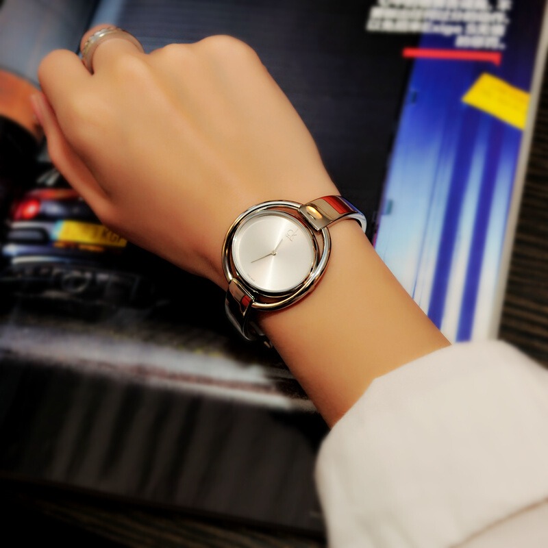 CalvinKlein手錶 瑞士CK手錶女 玫瑰金色女生手鐲錶 時尚潮流石英錶 防水女錶K4F2N616-細節圖4