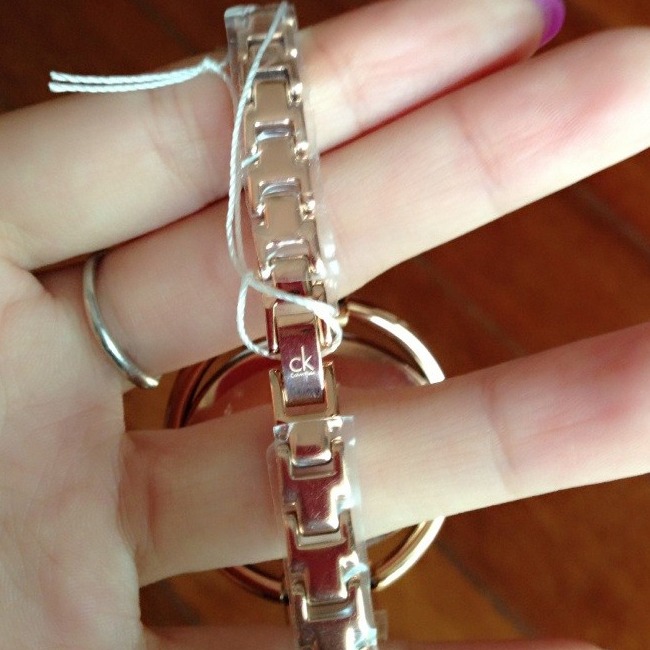 CalvinKlein手錶 瑞士CK手錶女 玫瑰金色女生手鐲錶 時尚潮流石英錶 防水女錶K4F2N616-細節圖11