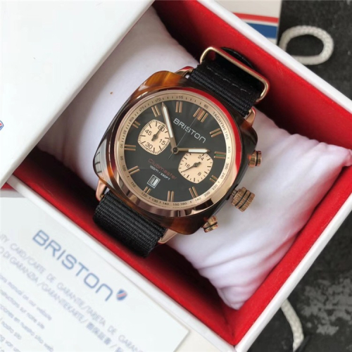 Briston手錶 男女中性情侶對錶 多功能計時玳瑁尼龍石英錶 歐美休閒運動腕錶 潮流精品錶明星同款