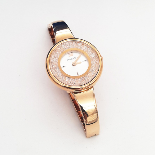 Swarovski手錶 施華洛世奇手錶女生手錶 手鐲手錶 滿天星水晶玫瑰金手鐲款女錶 時尚腕錶精品錶5269250