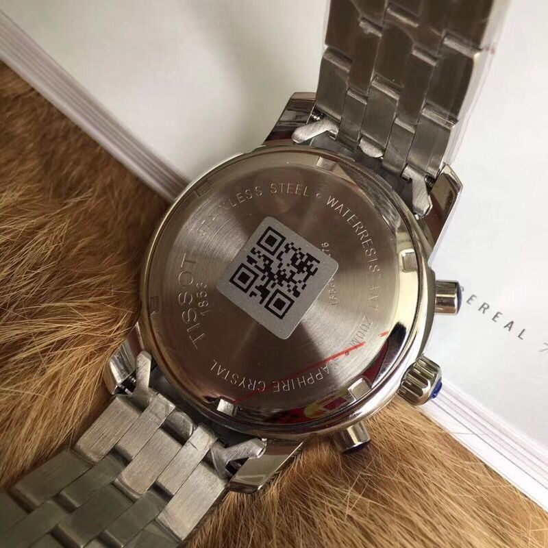 Tissot手錶 男生手錶天梭手錶 1853 T17 RC200系列 六針計時多功能日曆防水石英錶 商務休閒不鏽鋼鏈男錶-細節圖9
