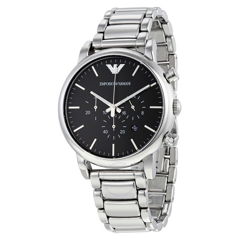 Armani手錶 阿瑪尼手錶 鋼鏈歐美簡約時尚男士腕錶 三眼計時日曆大錶盤商務休閒男錶AR1894-細節圖2