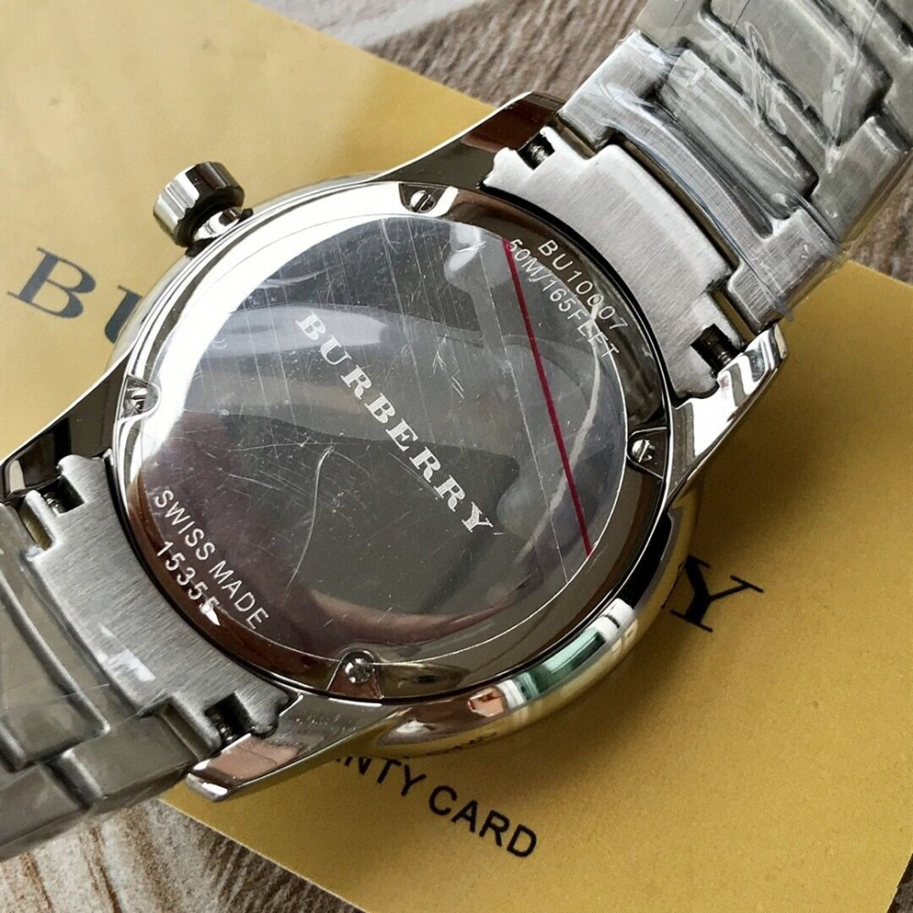 Burberry戰馬手錶 男生藍色經典腕錶 鋼鏈石英表 商務休閒男錶 BU10007/04/05 生日禮物送男友-細節圖8