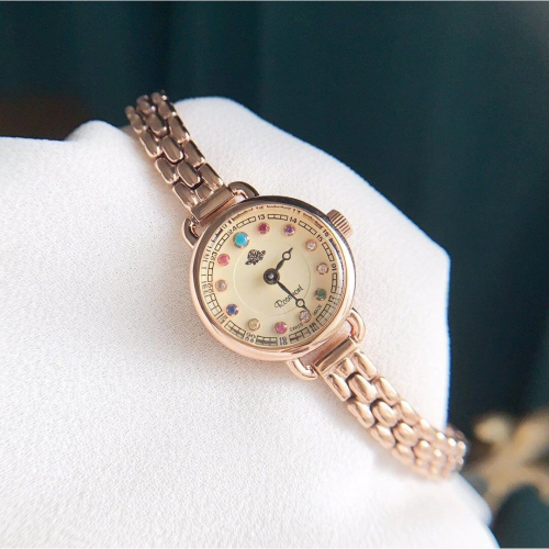 Rosemont手錶 羅斯蒙特手錶 女生玫瑰金色鋼鏈手錶 時尚復古日本石英錶 小直徑孫藝珍同款手錶 優雅百搭女錶