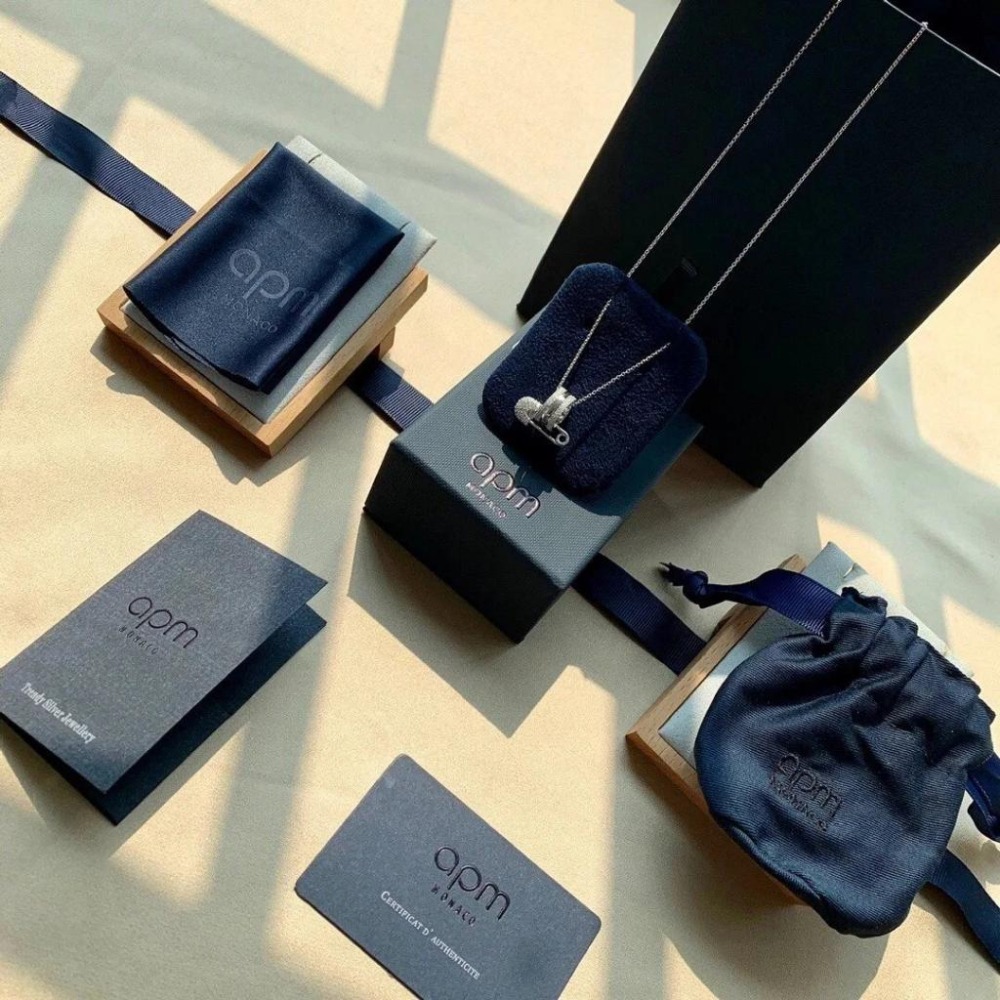 APM MONACO項鏈 時尚個性別針項鏈 925純銀飾品 純銀項鏈 鑲鑽鎖骨鏈 可調節頸鏈 毛衣鏈 輕奢小眾設計項墜-細節圖5