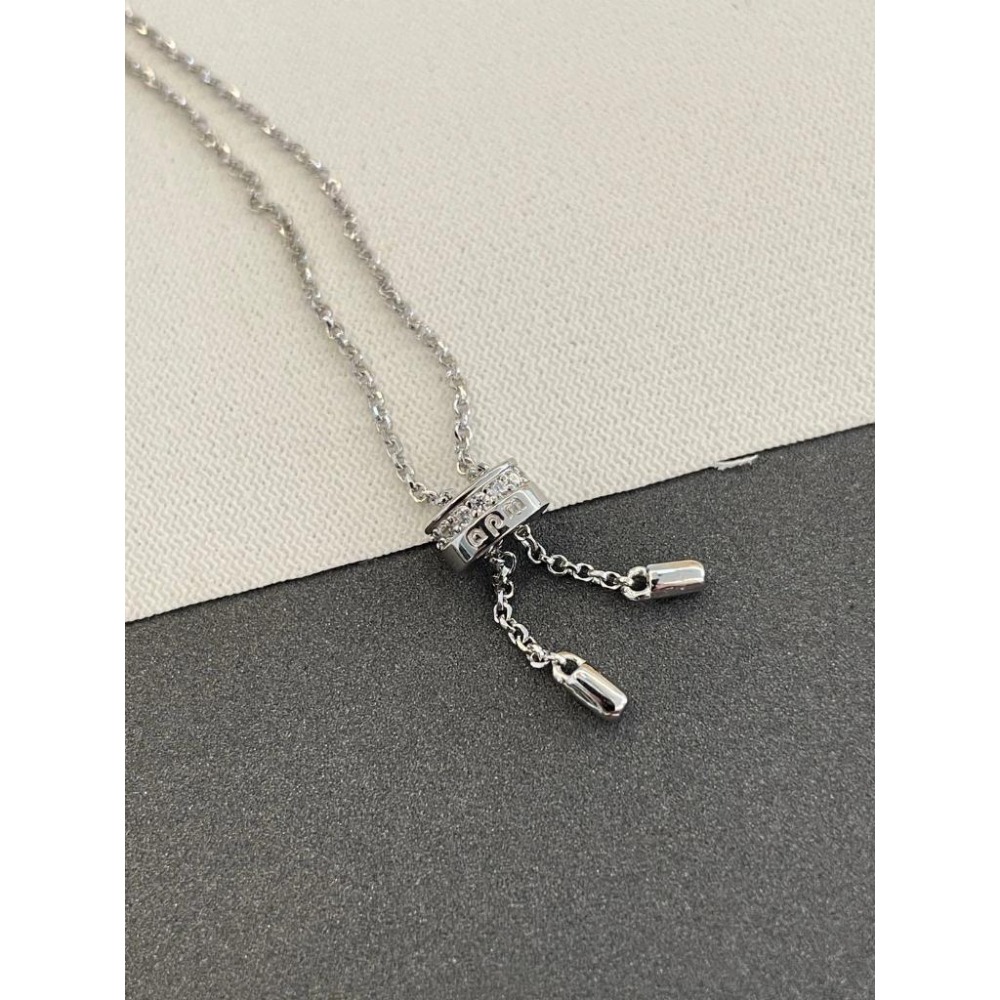 APM MONACO水滴項鏈 高級感氣質鎖骨鏈 頸鏈 925純銀項鏈 毛衣鏈 時尚百搭項墜 可調節項鏈 純銀飾品-細節圖9