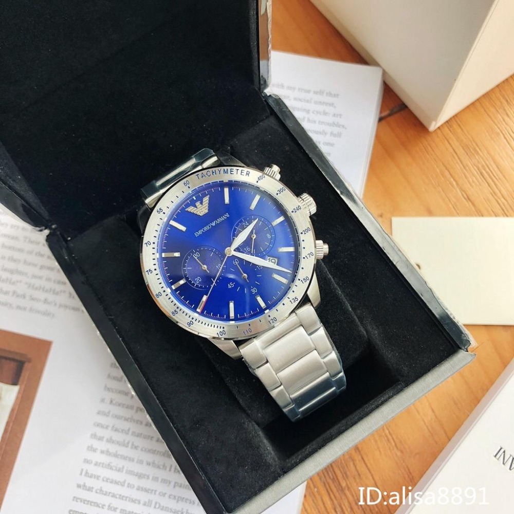 阿瑪尼Armani手錶 多功能計時手錶 商務通勤男錶 休閒運動手錶鋼帶錶 飛行員系列石英錶AR11241 AR11306-細節圖5