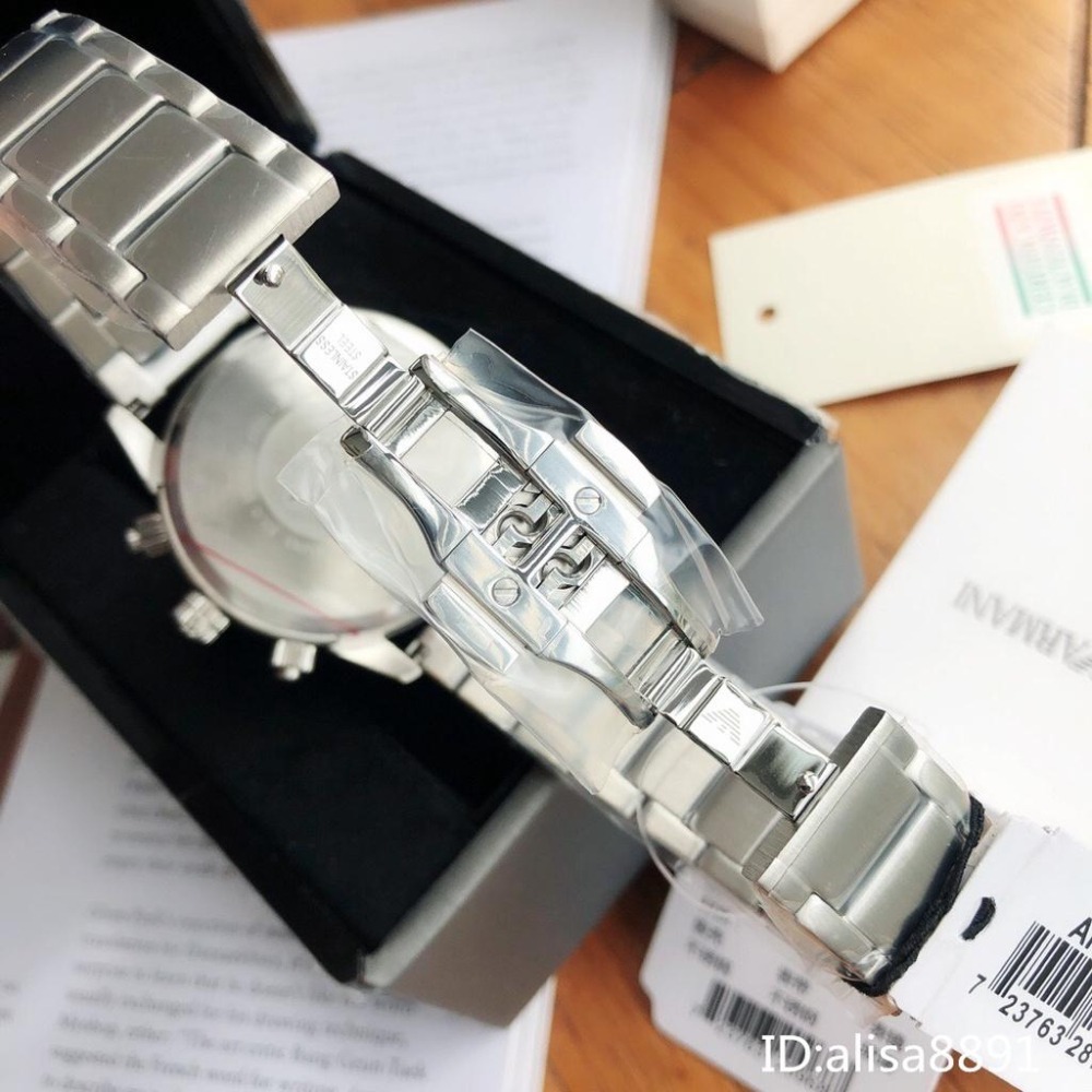 阿瑪尼Armani手錶 多功能計時手錶 商務通勤男錶 休閒運動手錶鋼帶錶 飛行員系列石英錶AR11241 AR11306-細節圖9