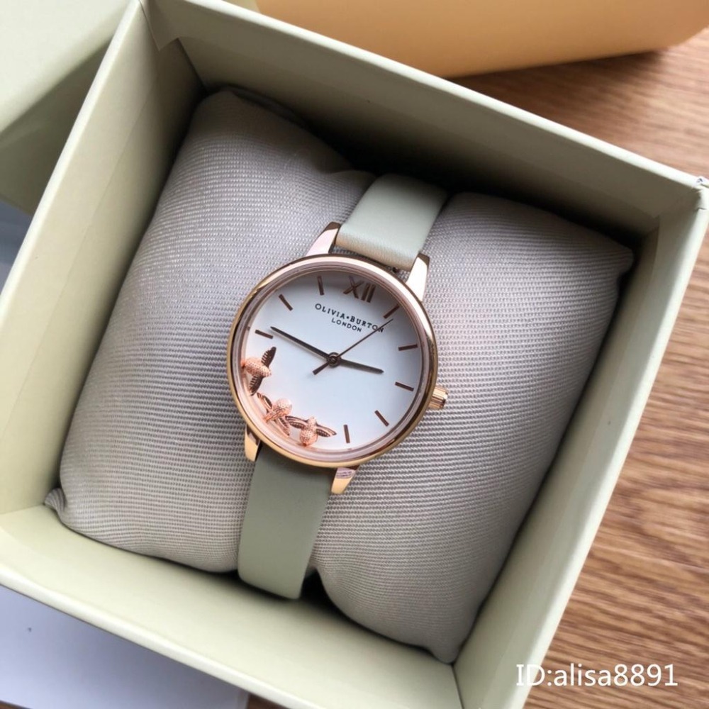 Olivia Burton手錶石英錶 小直徑皮帶手錶女 時尚簡約休閒女錶  通勤百搭小蜜蜂手錶 OB手錶OB16CH03-細節圖4