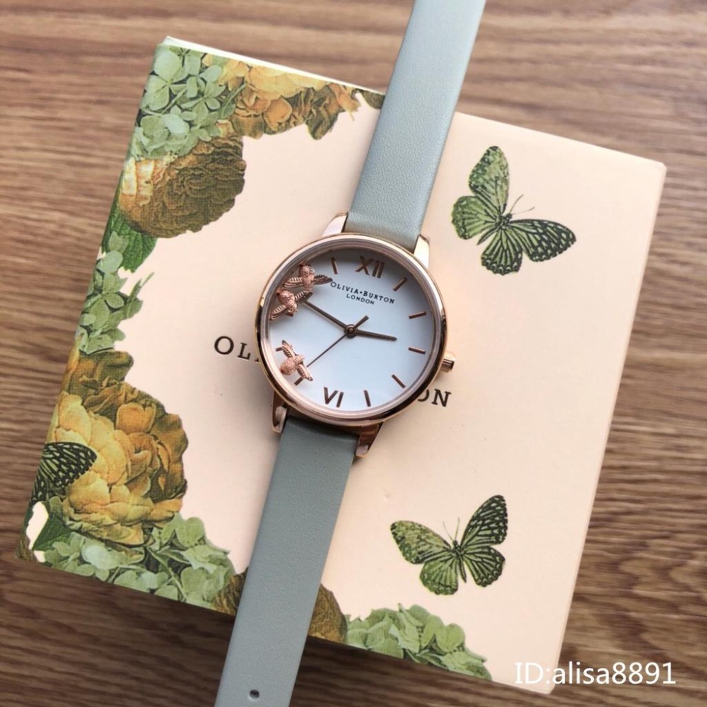 Olivia Burton手錶石英錶 小直徑皮帶手錶女 時尚簡約休閒女錶  通勤百搭小蜜蜂手錶 OB手錶OB16CH03-細節圖5