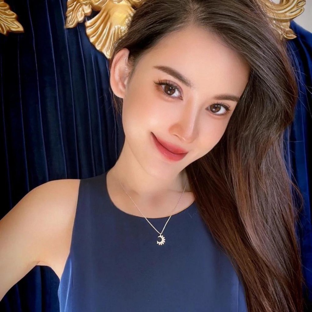 APM MONACO女生項鏈 新月系列月亮項鏈 可調節 銀色鑲晶鑽毛衣鏈 頸鏈 氣質時尚項鏈 925純銀項鏈-細節圖3