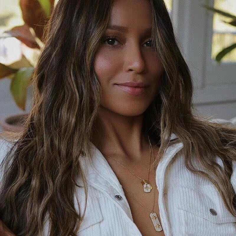 APM MONACO女生項鏈 流星鑲晶鑽雙牌項鏈 可調節長短 毛衣鏈925純銀項鏈 歐美高級感鎖骨鏈 純銀頸鏈-細節圖3