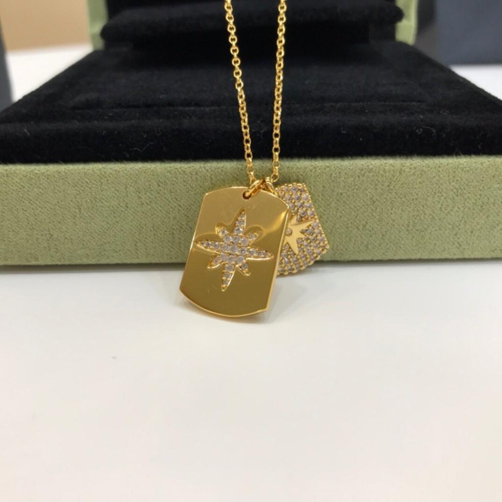 APM MONACO女生項鏈 流星鑲晶鑽雙牌項鏈 可調節長短 毛衣鏈925純銀項鏈 歐美高級感鎖骨鏈 純銀頸鏈-細節圖8