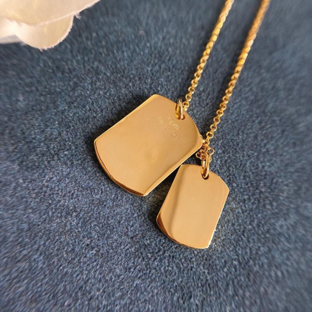 APM MONACO女生項鏈 流星鑲晶鑽雙牌項鏈 可調節長短 毛衣鏈925純銀項鏈 歐美高級感鎖骨鏈 純銀頸鏈-細節圖9