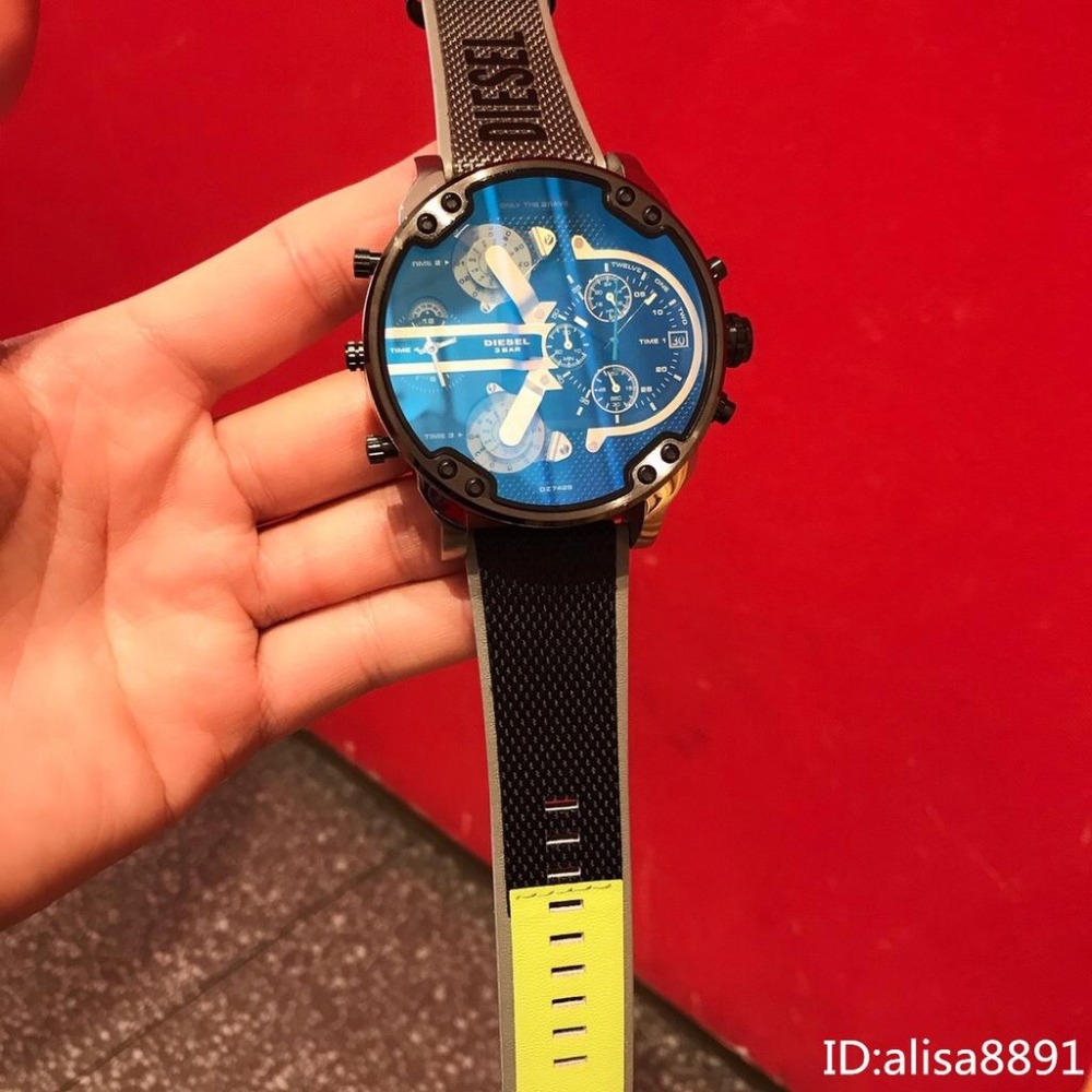 DIESEL迪賽手錶 男士休閒運動手錶 日曆計時手錶男 歐美時尚潮流男錶 DZ7429 酷炫大直徑手錶 石英錶男錶-細節圖3