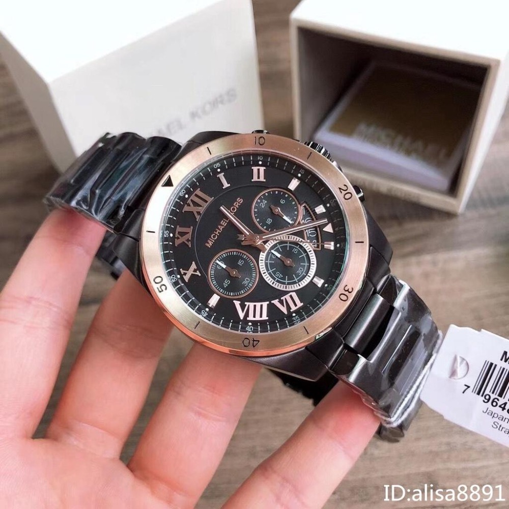 Michael Kors手錶 大直徑手錶男商務休閒通勤男士腕錶 MK手錶 防水計時日曆石英男錶MK8583 MK8582-細節圖2
