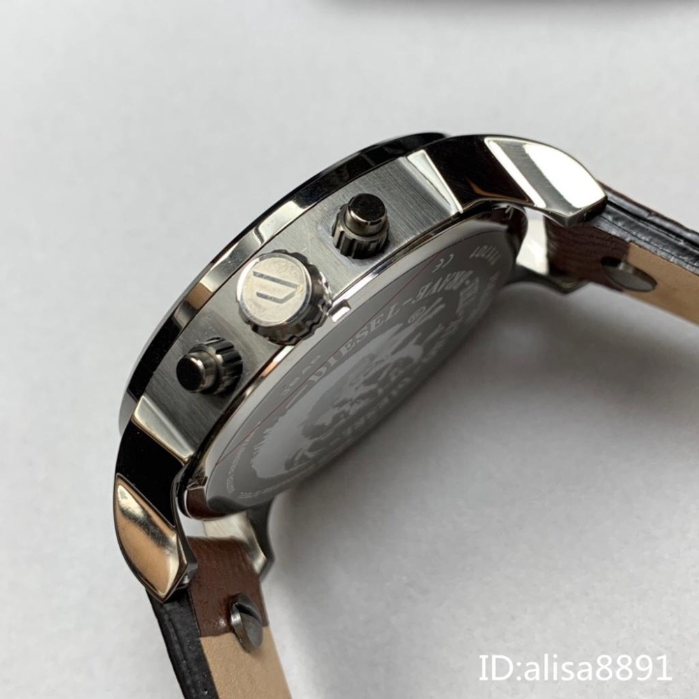 迪賽DIESEL手錶 歐美時尚潮流皮帶錶 大直徑57mm 男生手錶 休閒運動男生腕錶 計時日曆男錶 防水手錶DZ7314-細節圖9