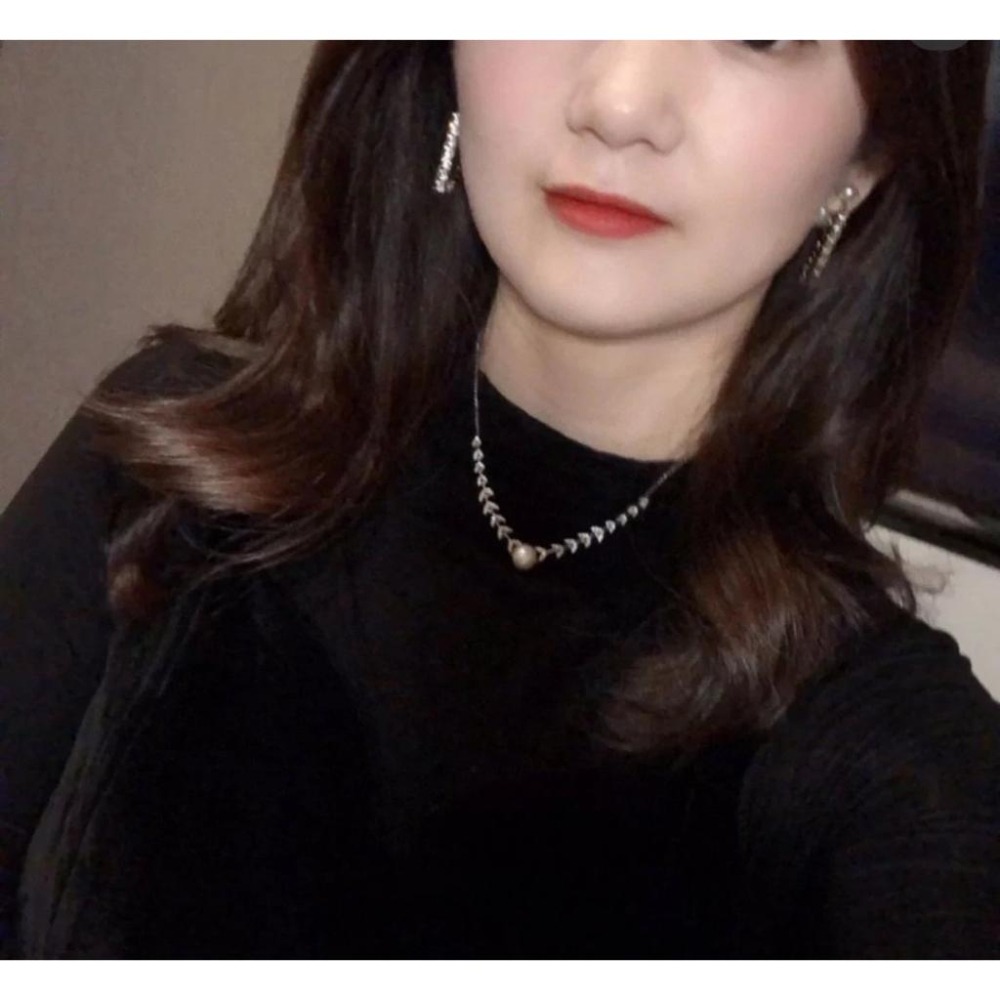 APM MONACO項鏈 天然淡水珍珠項鏈 鑲晶鑽花瓣項鏈 925純銀項鏈 APM毛衣鏈 可調節頸鏈 氣質時尚項墜-細節圖3