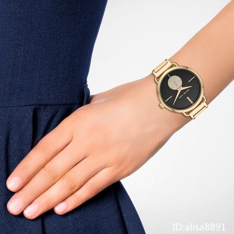 Michael Kors手錶 時尚百搭女生腕錶 鋼帶錶 鑲鑽圓盤石英錶 超薄簡約通勤石英手錶 時尚潮流百搭款MK3788-細節圖6