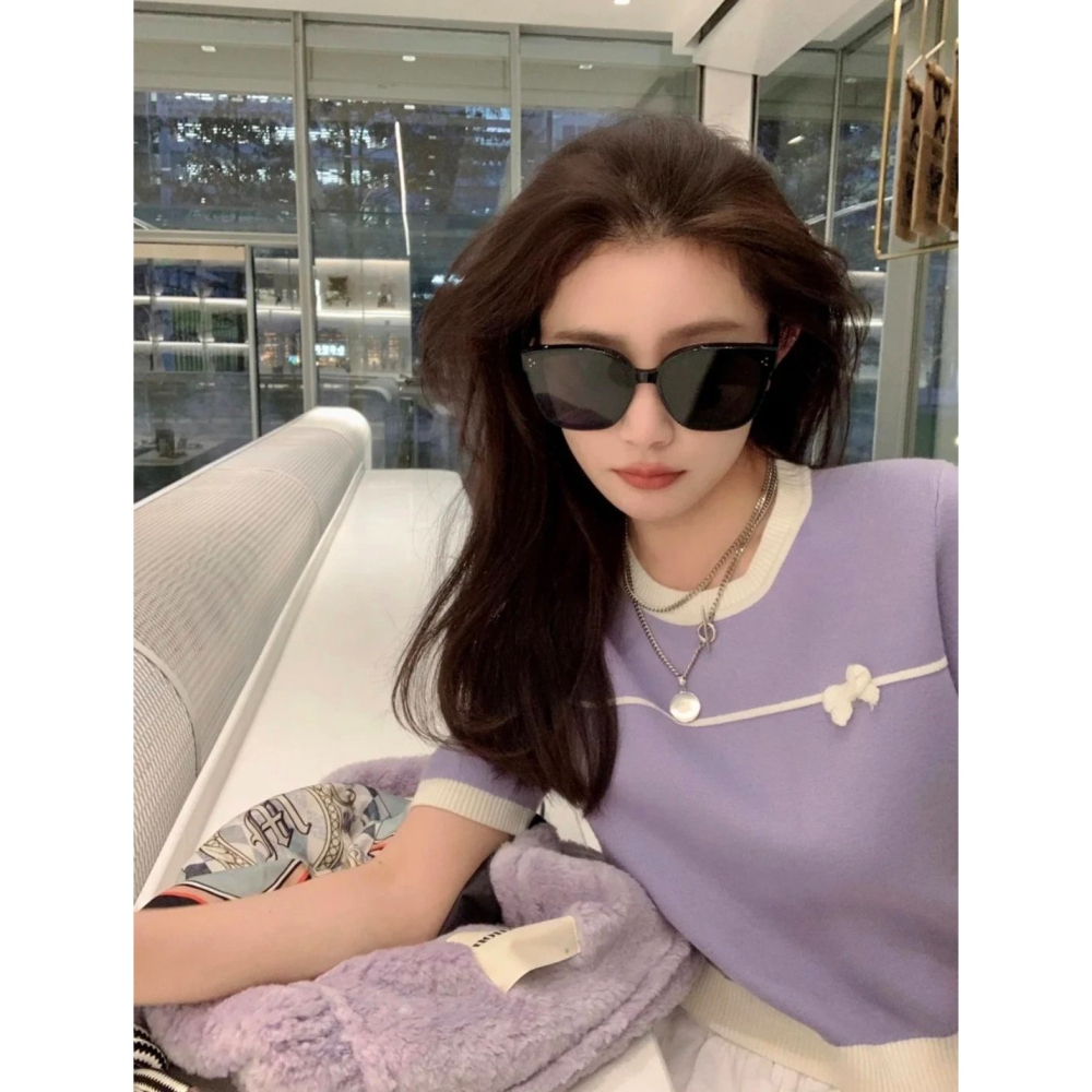 GENTLE MONSTER墨鏡 GM墨鏡 Rick墨鏡 明星同款墨鏡 黑色大框墨鏡 男女同款太陽眼鏡 方框墨鏡 黑色粉-細節圖5