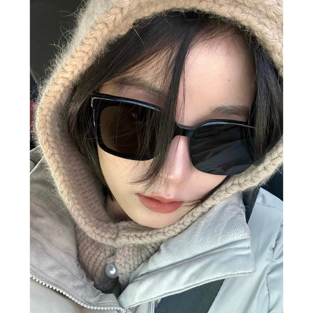 GENTLE MONSTER太陽鏡 GM墨鏡 PLOT墨鏡 男女通用款太陽鏡 防紫外線方框墨鏡 黑色大框太陽眼鏡 女生墨-細節圖3